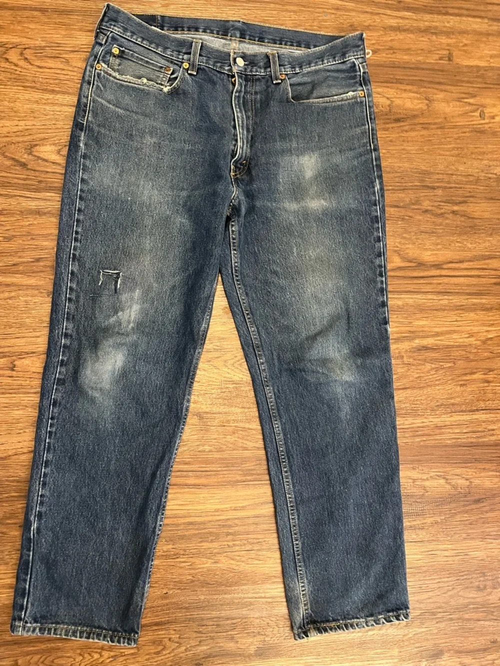 Levi’s vintage Straight-Leg Faded Blue Denim Jeans 36x32 - Picture 1 of 11